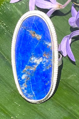 Sri Lankan Lapis & Silver Ring - Made In Sri Lanka
