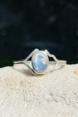 Sri Lankan Moonstone & .925 Silver Ring - Kalumali Design
