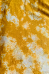 Sri Lankan tie dye cotton fabric swatch for Sandenie dress - Mango color