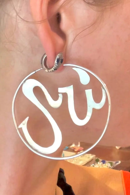 Sri Lanka 90’s Hip Hop Inspired Silver Hoops