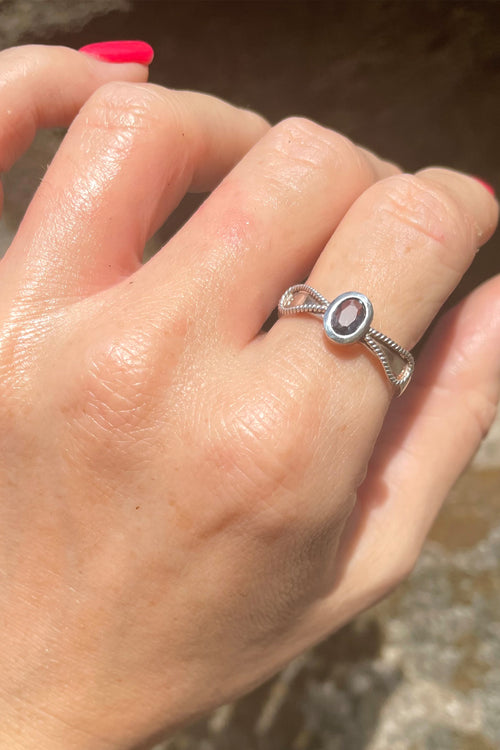 Sri Lankan Blue Sapphire In .925 Sterling Silver - Made In Sri Lanka