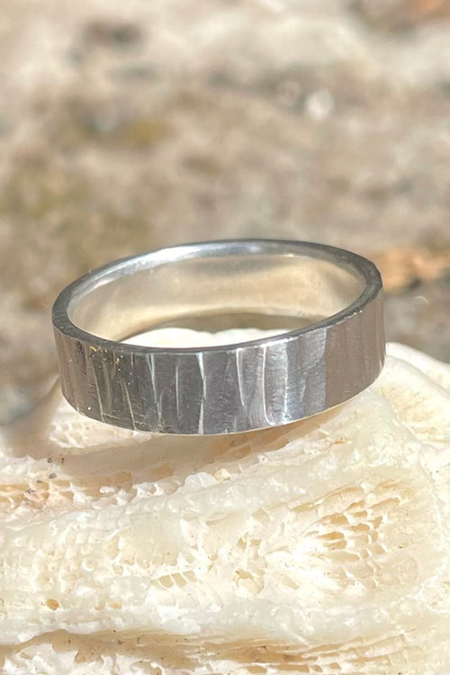 Engraved Eternity .925 Silver Band
