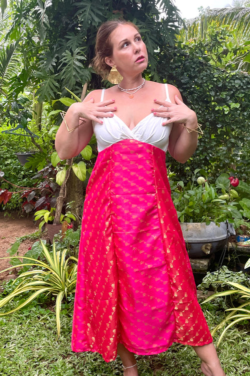 The Sandenie Dress - Paradise In The Village - Upcycled Textiles