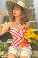 The Tippy Triangle Top - Paradise In The Village Collection - Upcycled Clothing & Textiles