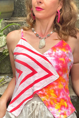 The Tippy Triangle Top - Paradise In The Village Collection - Upcycled Clothing & Textiles