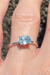 Sri Lankan Topaz .925 Silver Ring - Kalumail Design