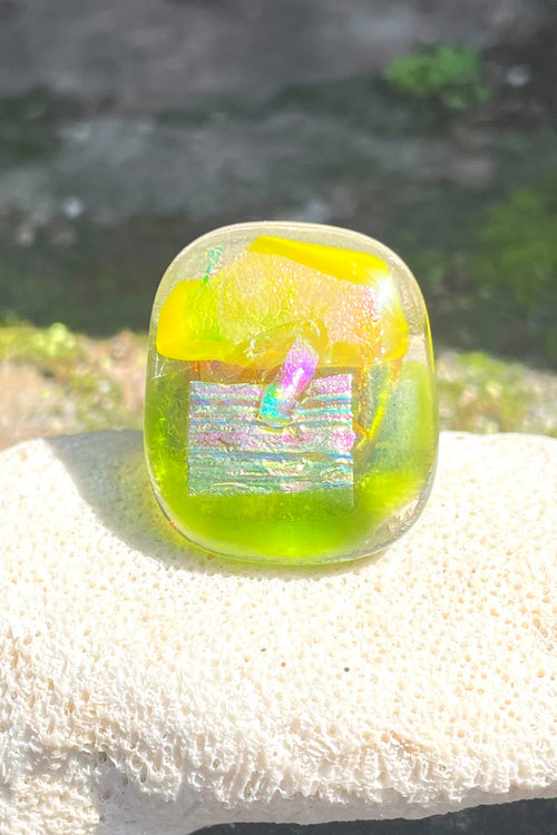 The Citrus Cocktail Ring - Glass Fusion - Wendy Leherissey Design