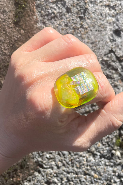 The Citrus Cocktail Ring - Glass Fusion - Wendy Leherissey Design