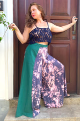 Alexia Wide Leg Pants - Lanka Tropicana Collection - Size Extra Large