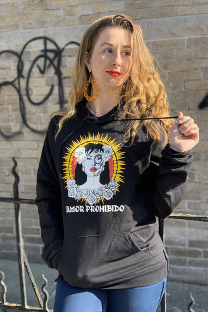 Amor Prohibido - Selena Quintanilla Black Organic Cotton Unisex Hoodie