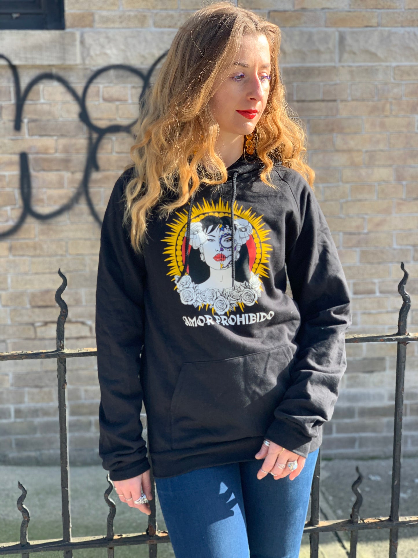 Amor Prohibido - Selena Quintanilla Black Organic Cotton Unisex Hoodie