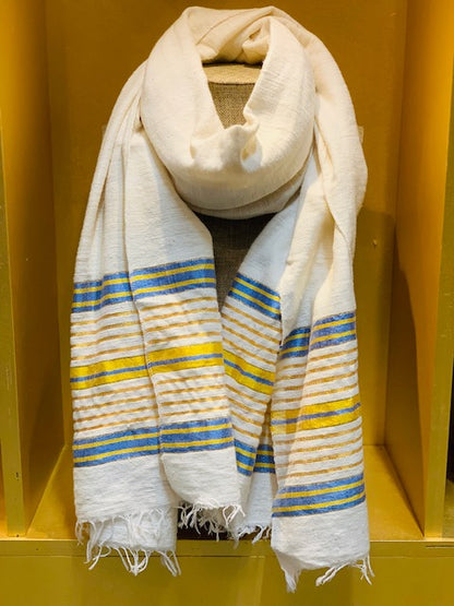 Ethiopian Hand Woven Cotton Scarves In 6 Colors