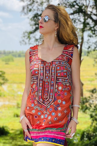 Vintage Banjara Textile Dress- The Gigi