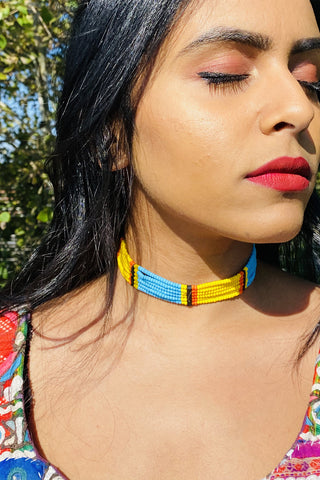 DIRE - Hand Beaded Hamer Jewelry- Rosa Tribal Headband