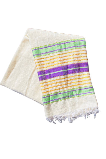 Ethiopian Hand Woven Cotton Scarves In 6 Colors