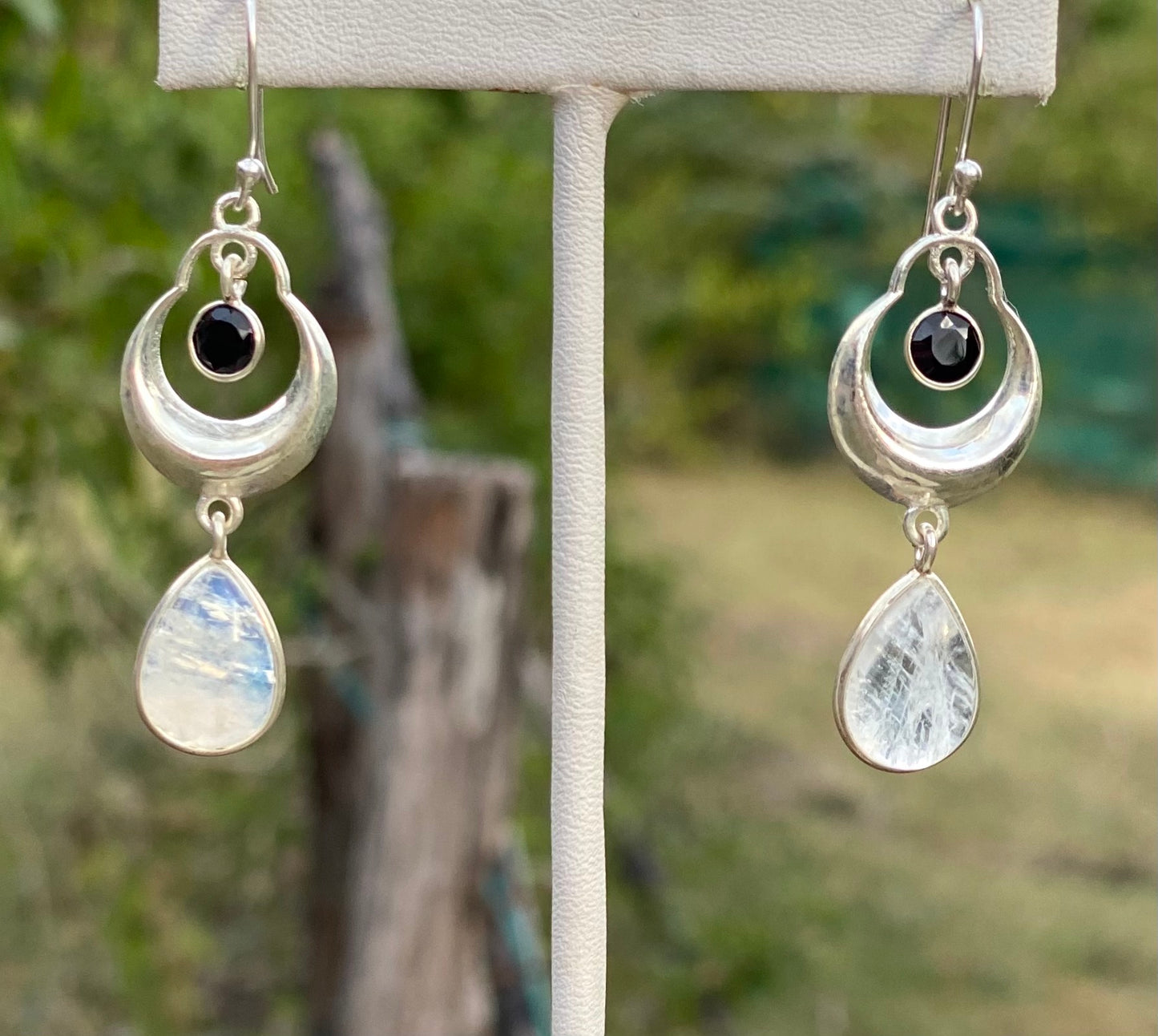 BoBo Sterling Silver Gemstone Teardrop Earrings- 5 Varieties