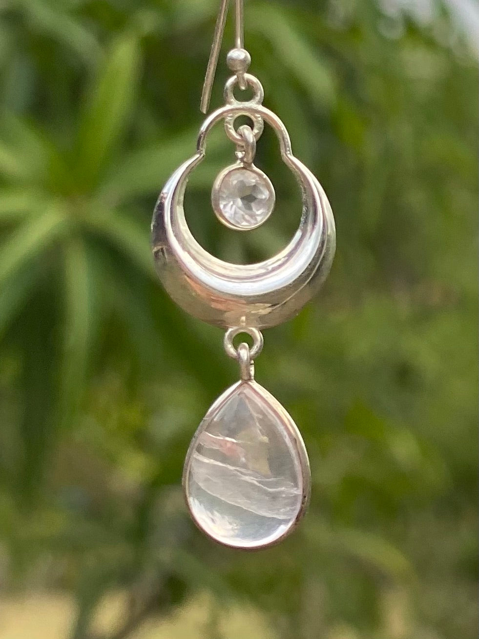 BoBo Sterling Silver Gemstone Teardrop Earrings- 5 Varieties