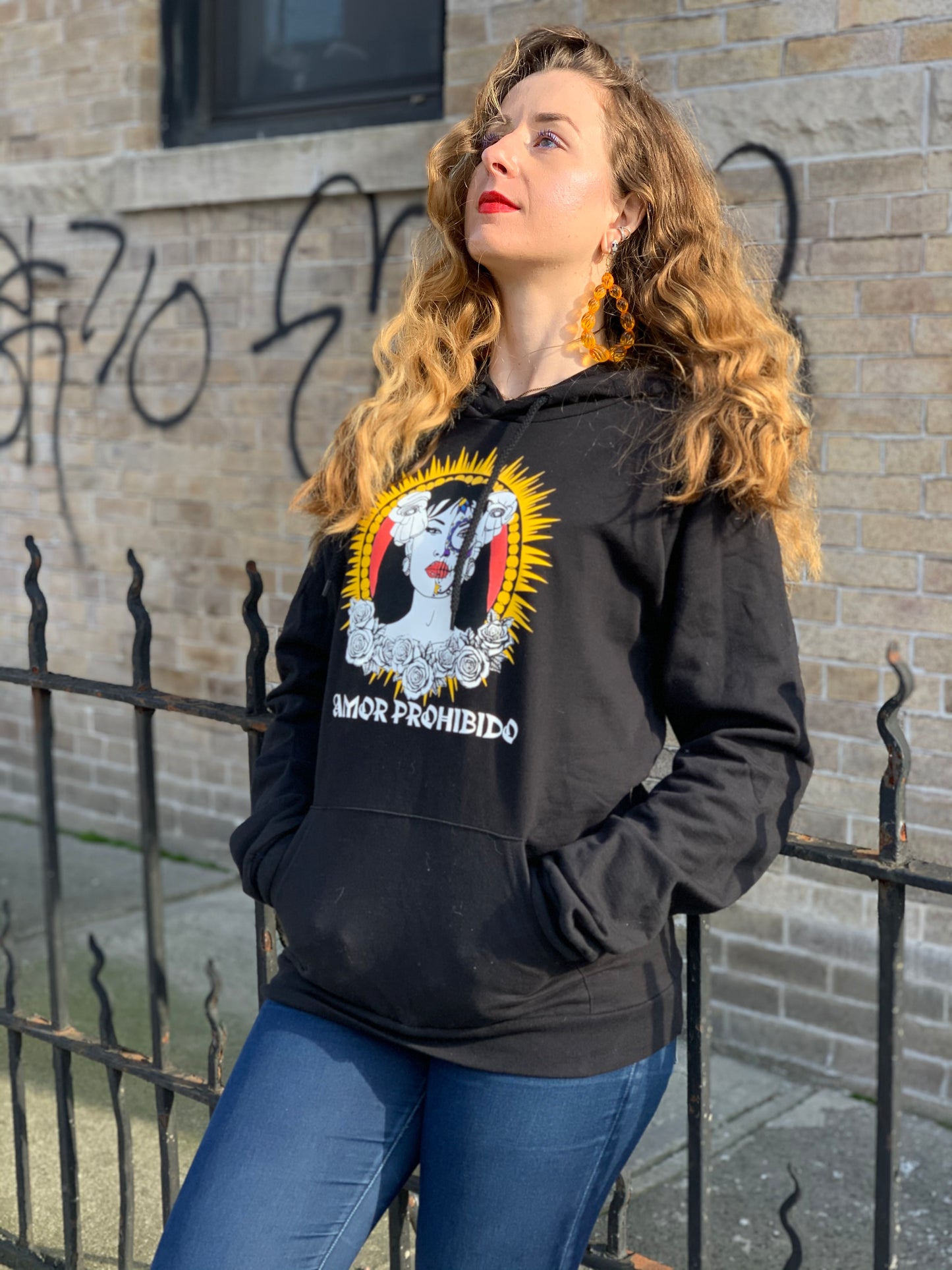 Amor Prohibido - Selena Quintanilla Black Organic Cotton Unisex Hoodie