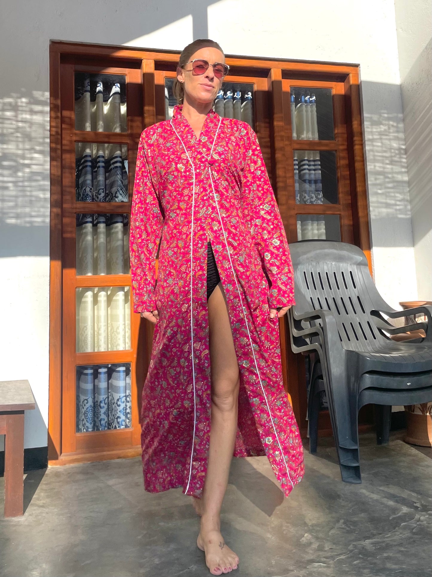 The Monroe Bamboo Silk Kimono Robe - 4 Print Options