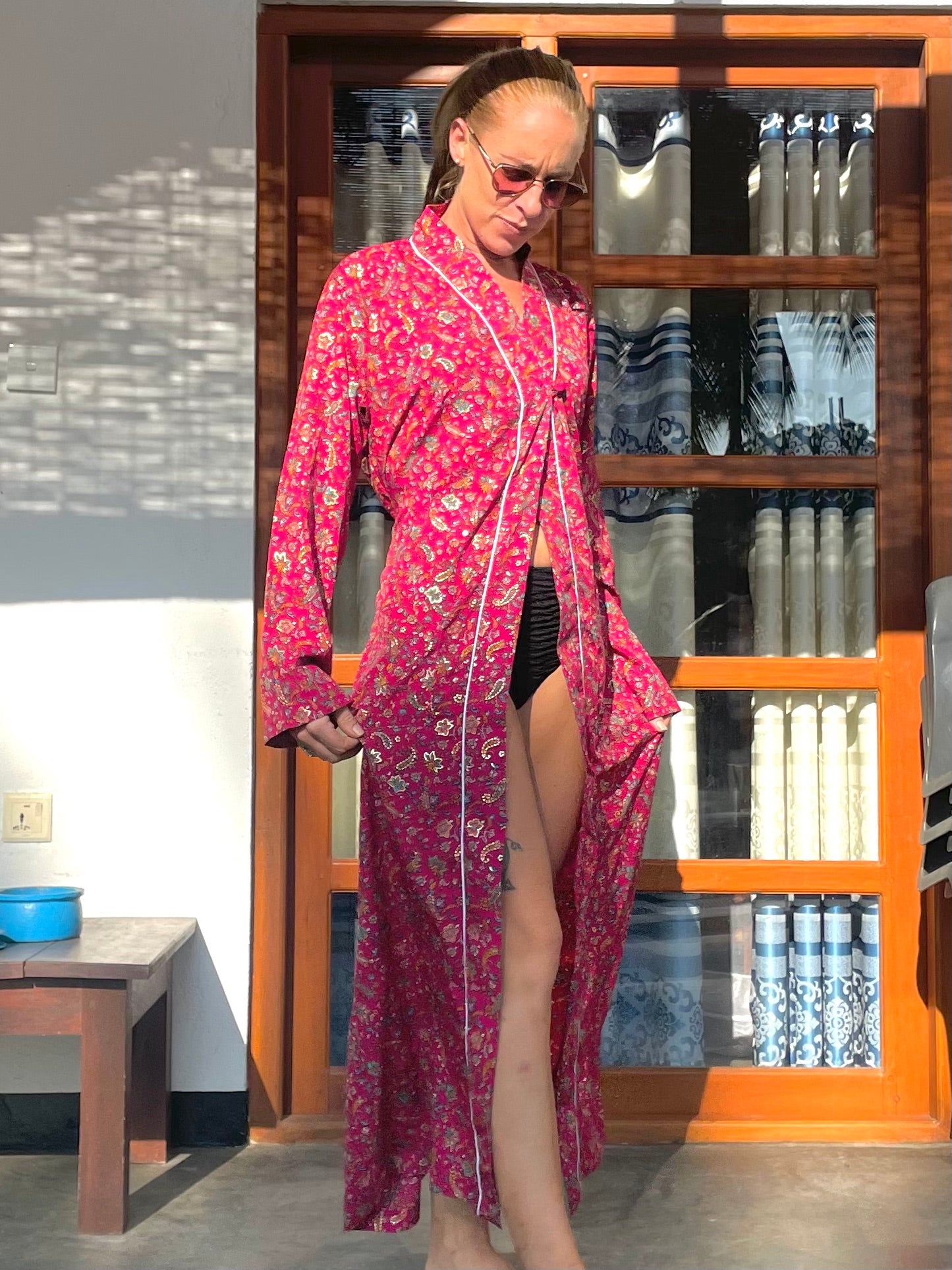 The Monroe Bamboo Silk Kimono Robe - 4 Print Options