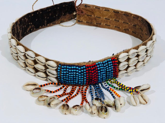 THE DIRE Beaded Tribal Authentic Cowrie Belt