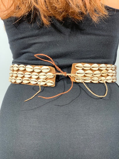 THE DIRE Beaded Tribal Authentic Cowrie Belt