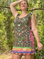 Vintage Banjara Textile Dress- The Maudina