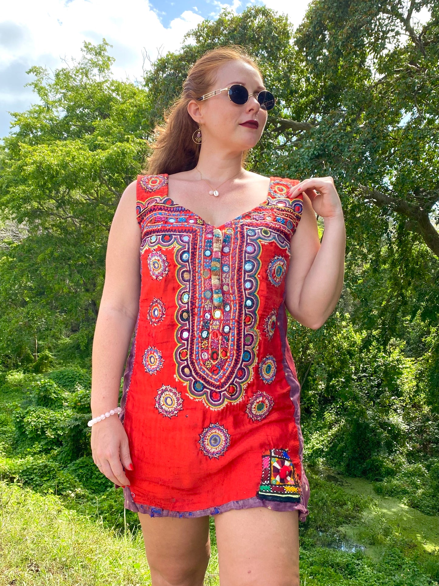 Vintage Banjara Textile Dress- The Nola