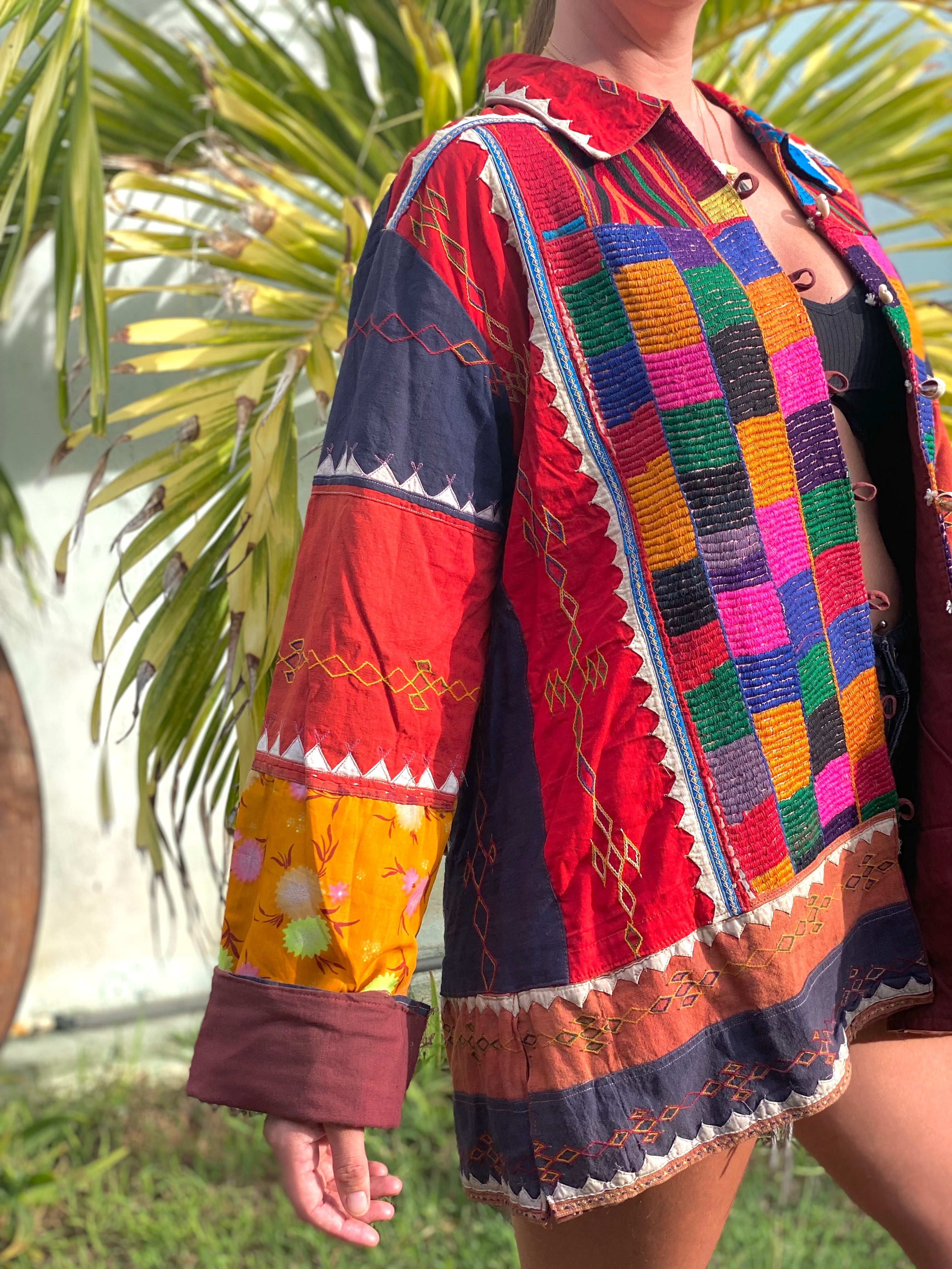 Vintage Recycled Banjara Textile Jacket- The Ashbury