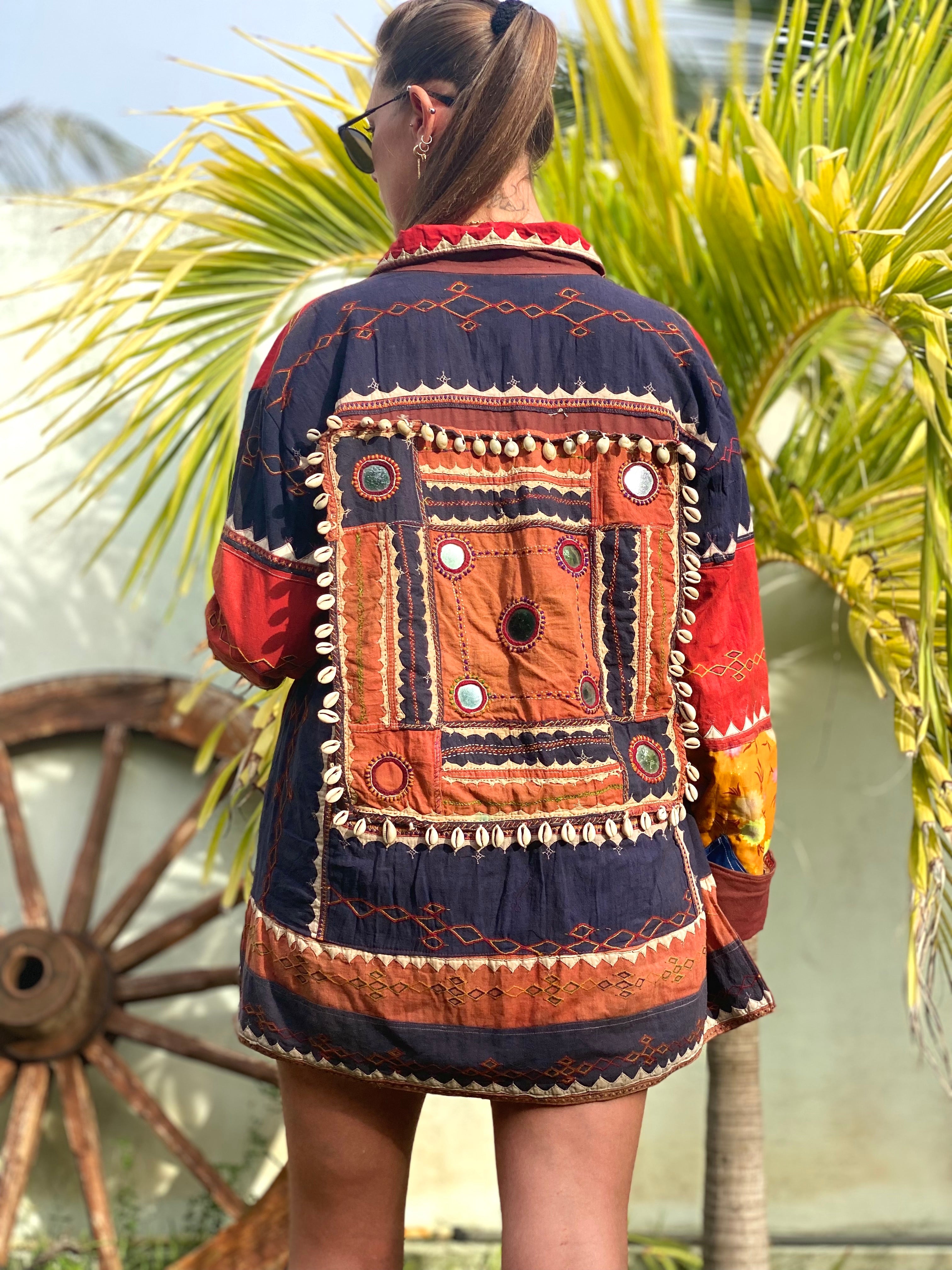 Vintage Recycled Banjara Textile Jacket- The Ashbury