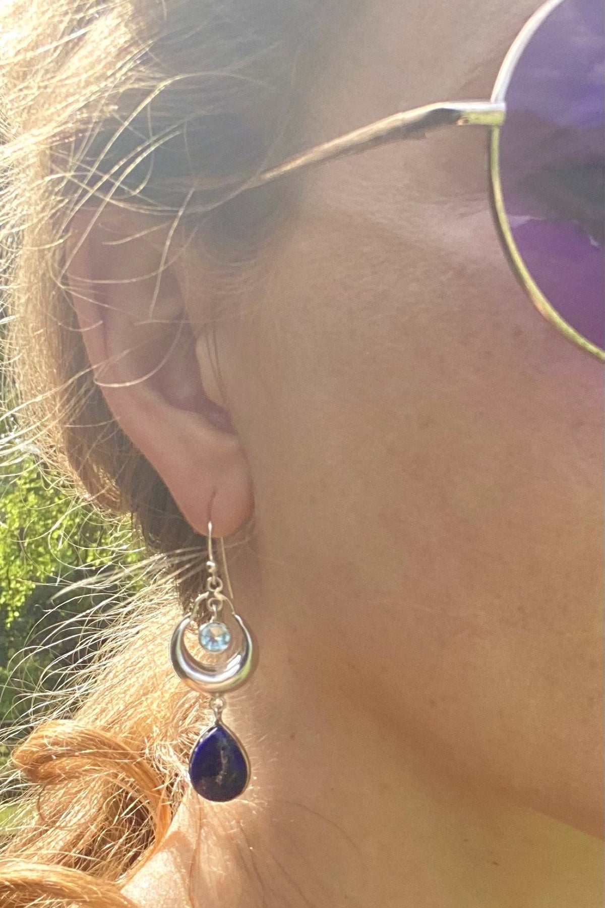 BoBo Sterling Silver Gemstone Teardrop Earrings- 5 Varieties