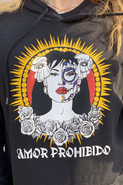 Amor Prohibido - Selena Quintanilla Black Organic Cotton Unisex Hoodie