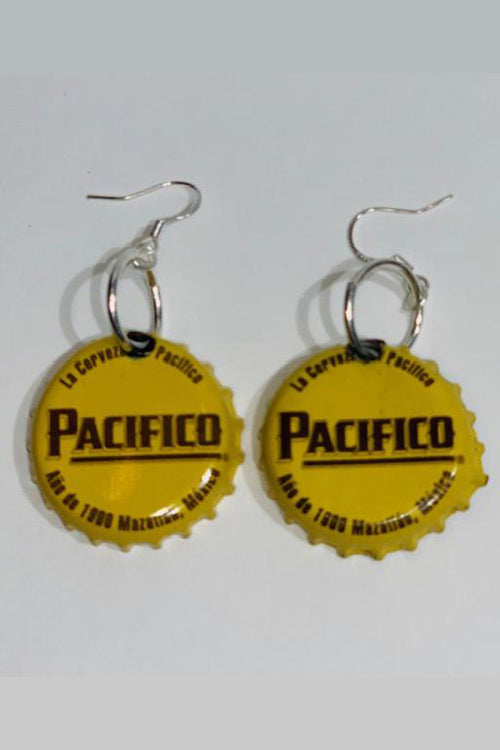Pacifico Bottle Cap Earrings