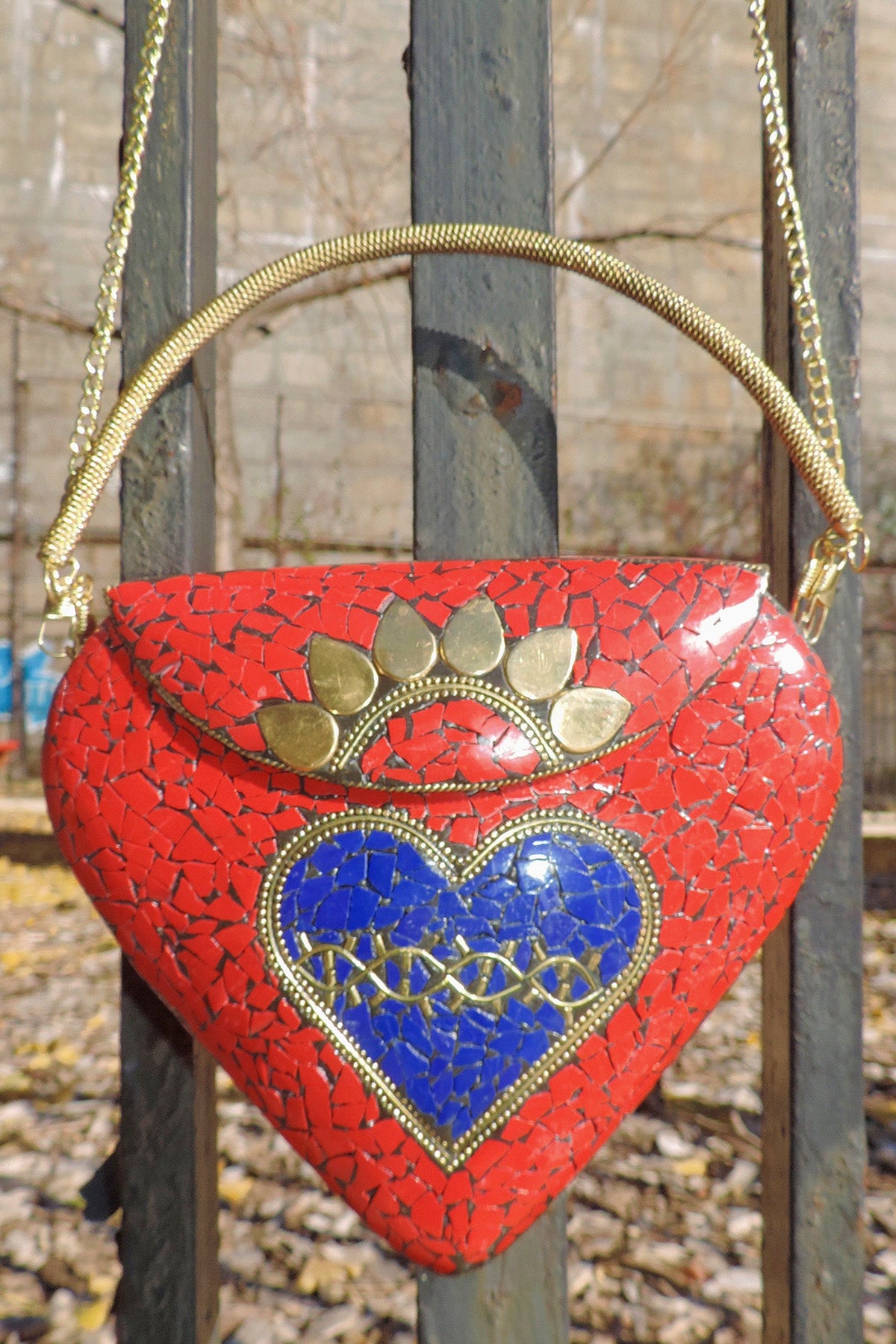 BoBo Designed Mosaic Bag -Sacred Heart Rouge