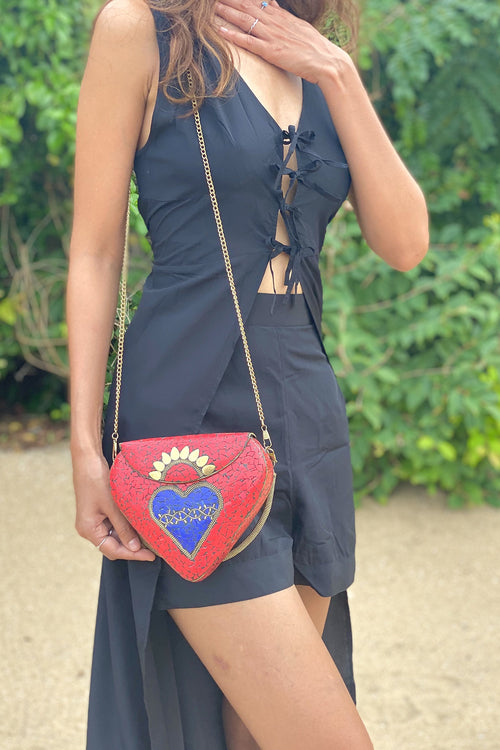 BoBo Designed Mosaic Bag -Sacred Heart Rouge***