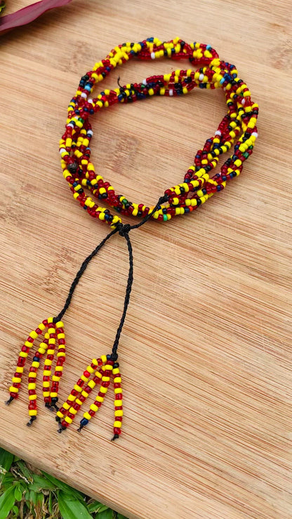 DIRE - Hand Beaded Hamer Jewelry- Multicolored Tribal Beaded Wrap Jewelry